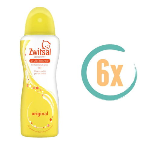 6x Zwitsal Original Deospray 100ml - Deodorant