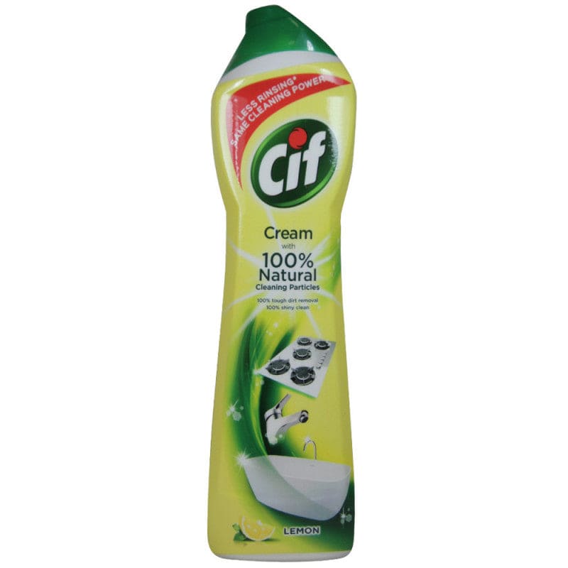 8x Cif Schuurmiddel Cream Lemon 500ml