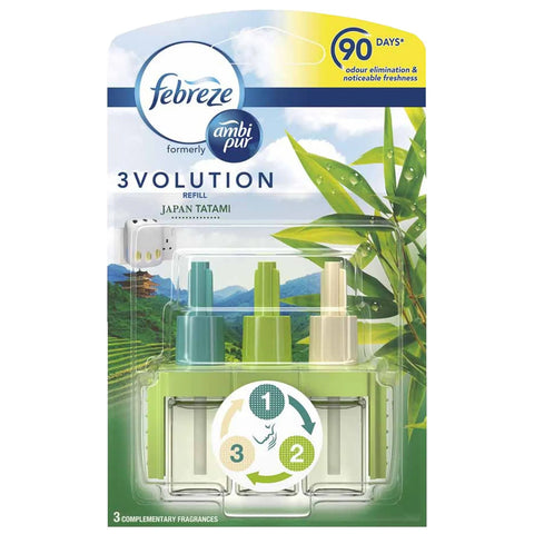 3x Ambi Pur 3Volution Navulling Tatami Japan 20ml
