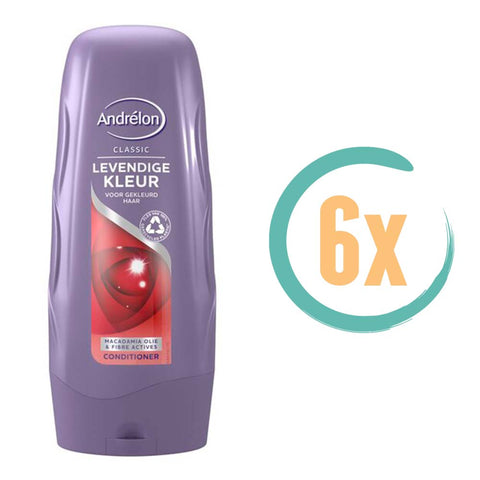 6x Andrelon Levendige Kleur Conditioner 300ml