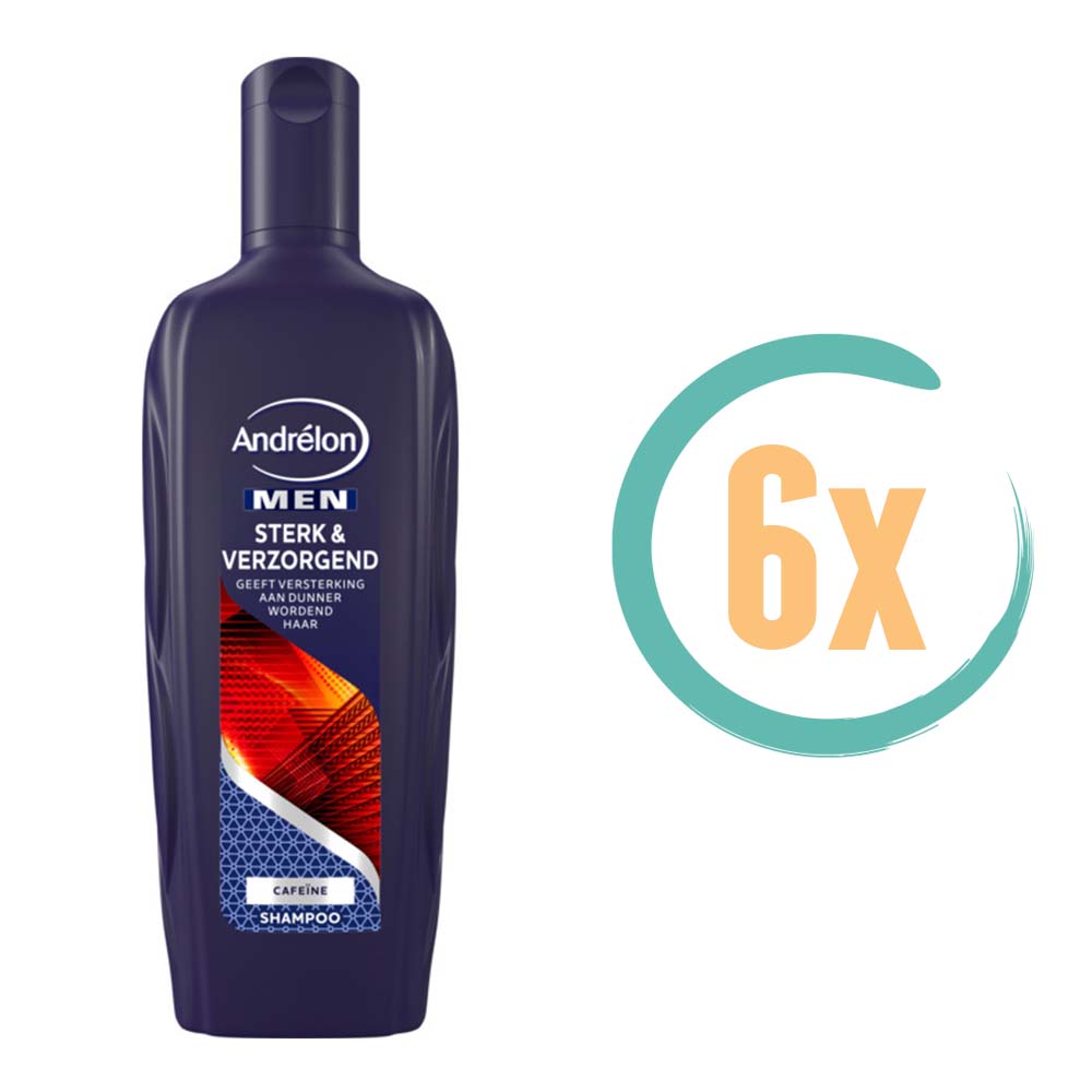 6x Andrelon Men Sterk & Verzorgend Shampoo 300ml