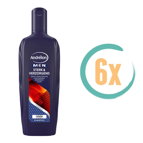 6x Andrelon Men Sterk & Verzorgend Shampoo 300ml