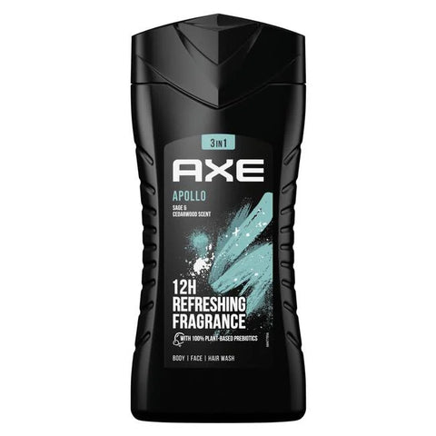 6x Axe Apollo 3in1 Douchegel 250ml