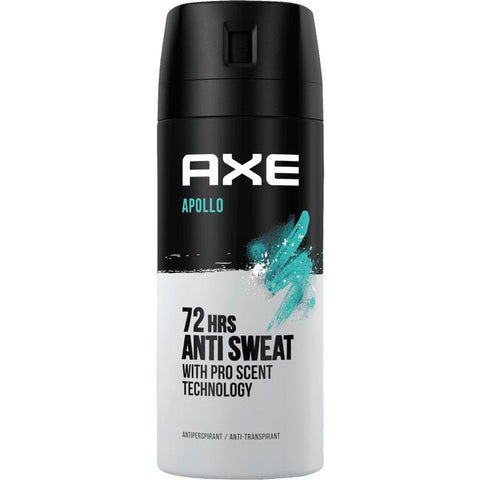 6x Axe Apollo 72H Deodorant 150ml