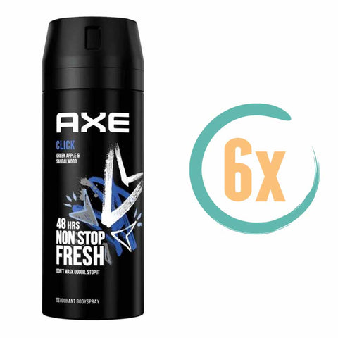 6x Axe Click Deospray 150ml