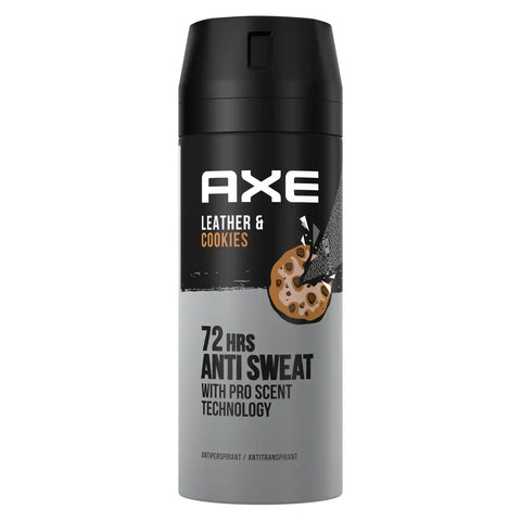 6x Axe Leather & Cookies 72H Deospray 150ml