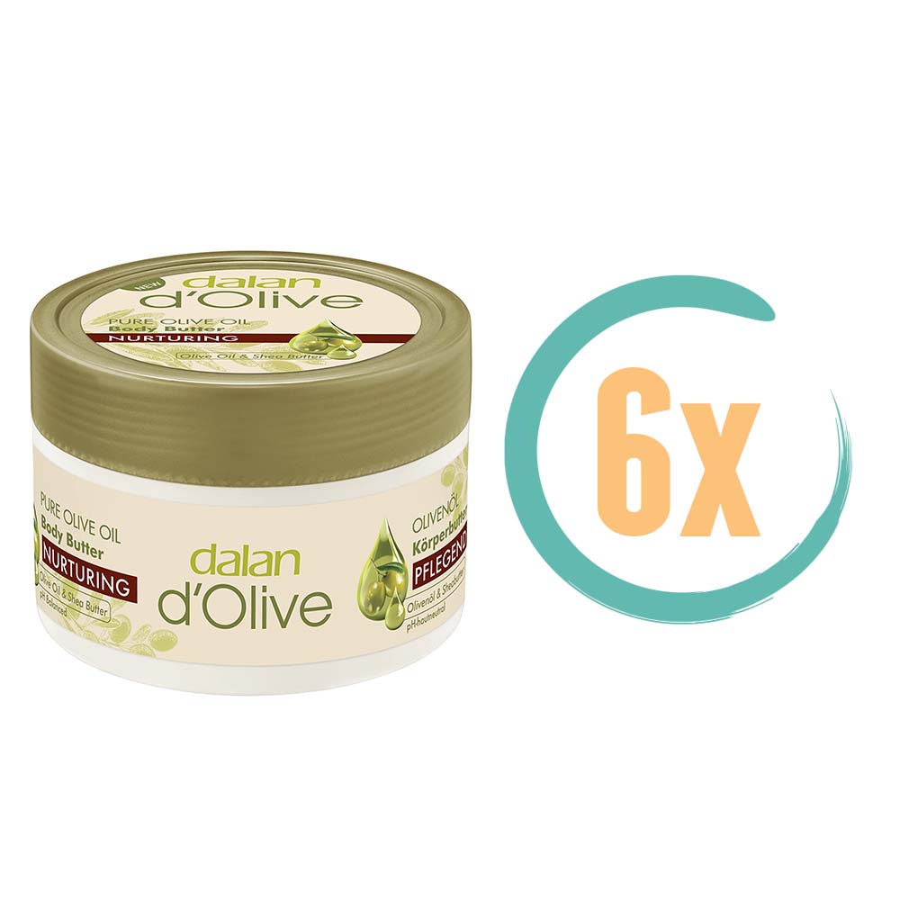 6x Dalan d'Olive Nurturing Body Butter 250ml, VoordeligInslaan.nl