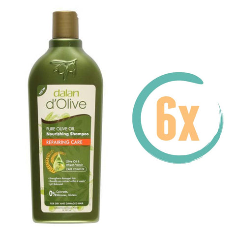 6x Dalan d'Olive Repairing Care Shampoo 400ml