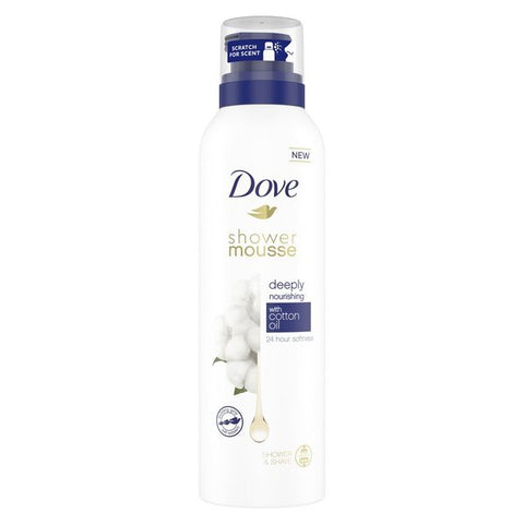 3x Dove Deeply Nourishing Shower Mousse 200ml