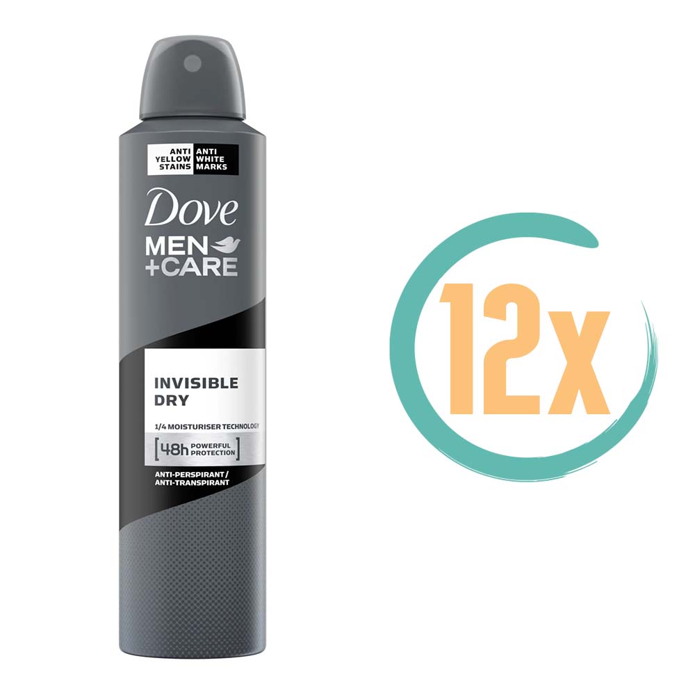 12x Dove Invisible Dry Deospray 250ml