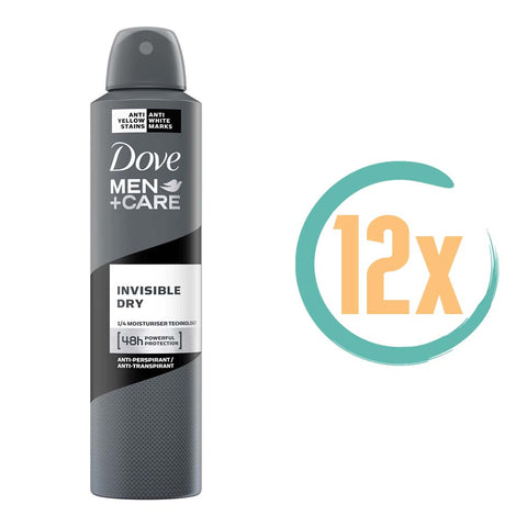 12x Dove Invisible Dry Deospray 250ml