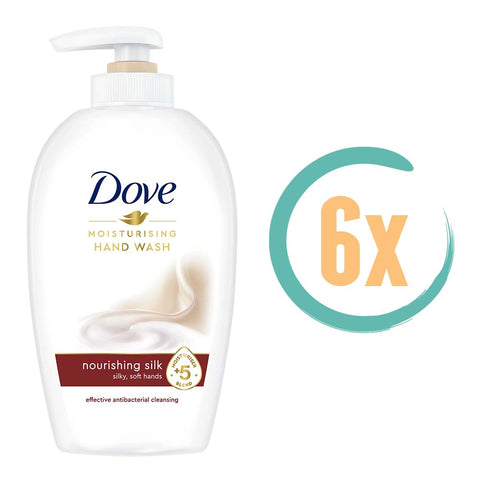 6x Dove Silk Handzeep Pompje 250ml