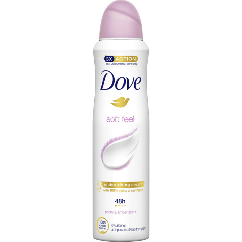 6x Dove Soft Feel Deospray 150ml
