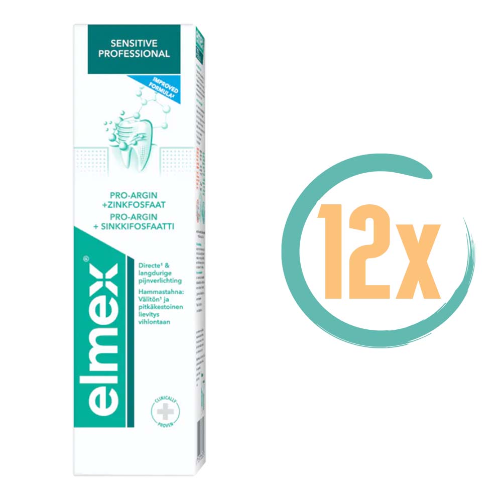 12x Elmex Sensitive Professional Tandpasta 75ml