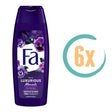 ﻿6x Fa Luxurious Moments Douchecrème 250ml, VoordeligInslaan.nl