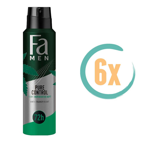 6x Fa Pure Control Deospray 150ml