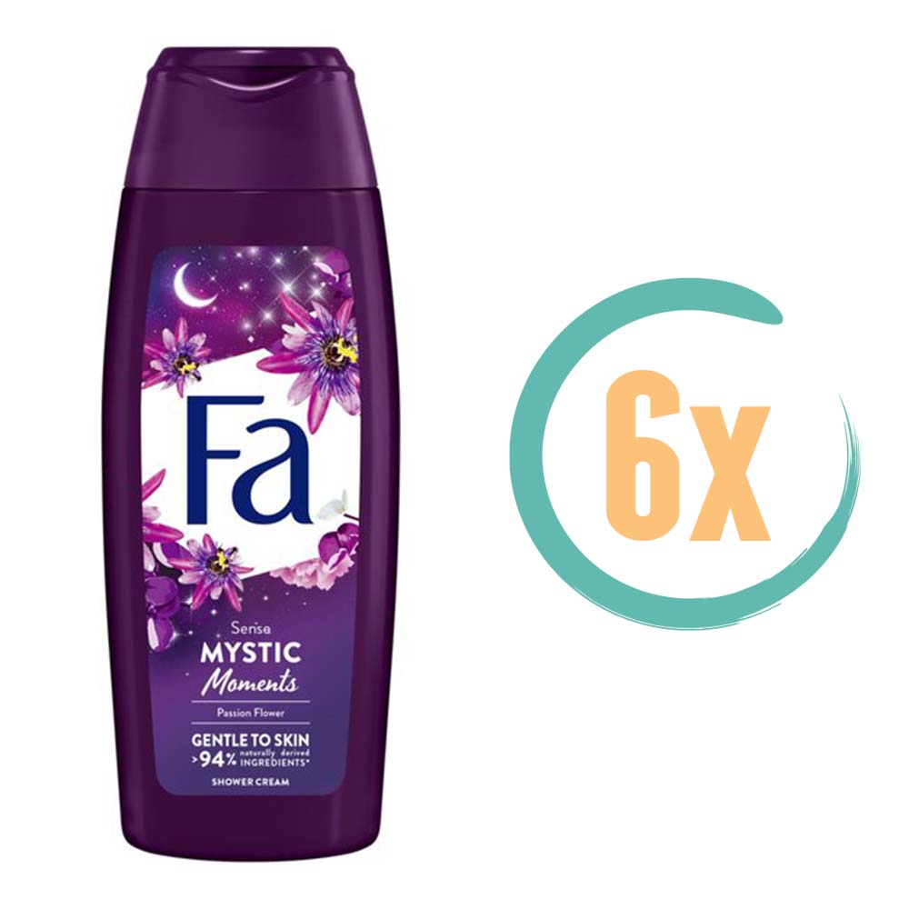 6x Fa Mystic Moments Douchecreme 250ml