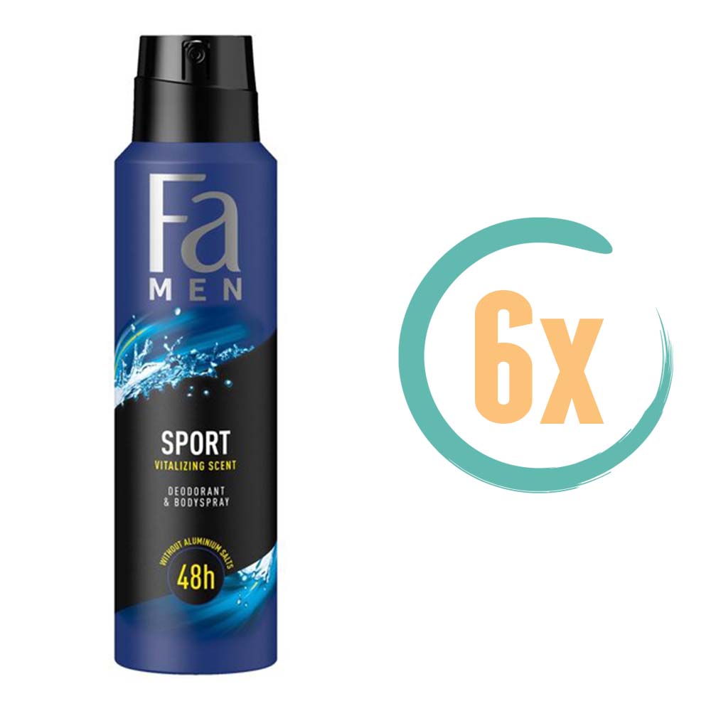 6x Fa Sport Deospray 150ml