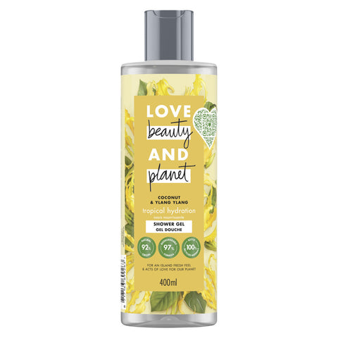 6x Love Beauty and Planet Tropical Hydration Douchegel 400ml