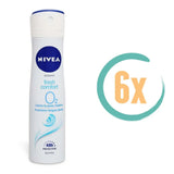 6x Nivea Fresh Comfort Deospray 150ml