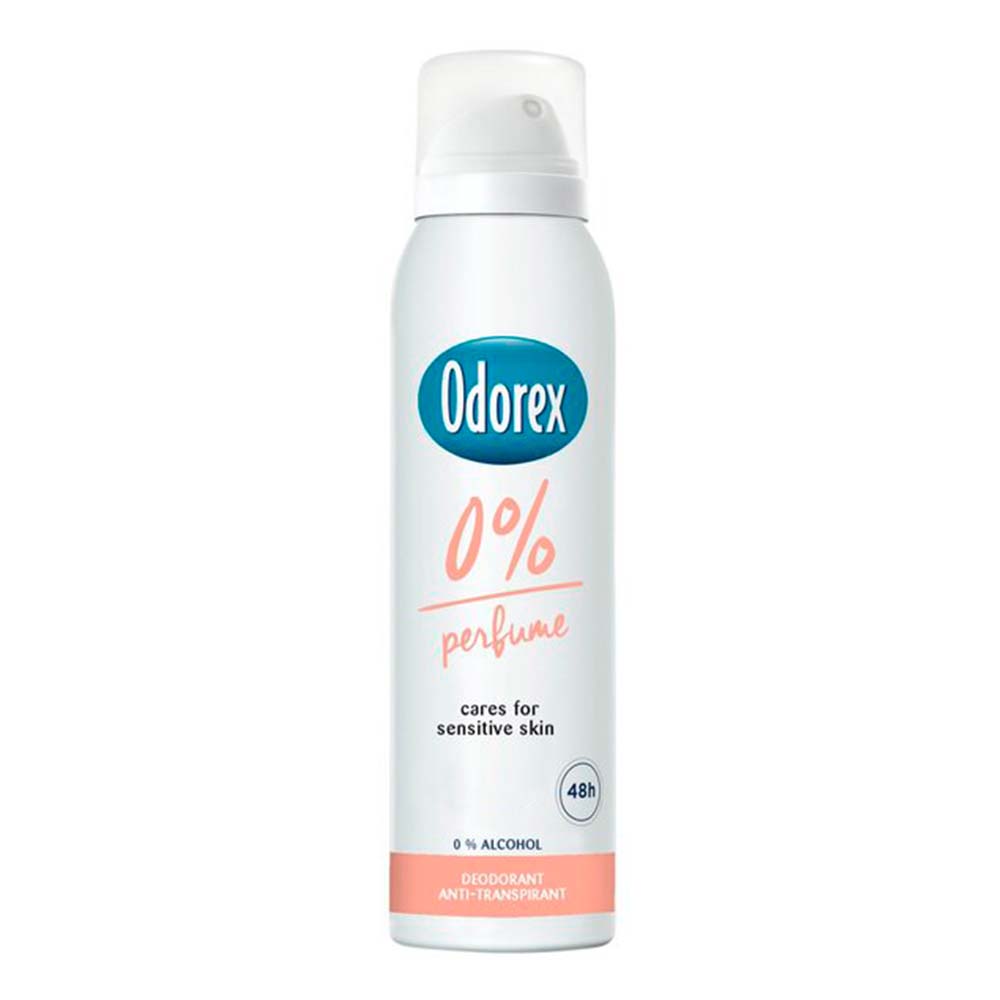 6x Odorex 0% Perfume Deospray 150ml, VoordeligInslaan.nl