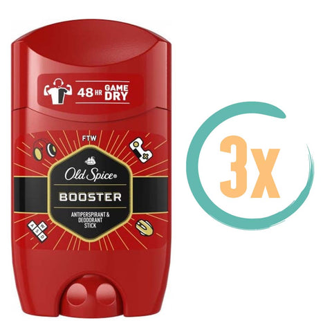 3x Old Spice Booster Deostick 50ml