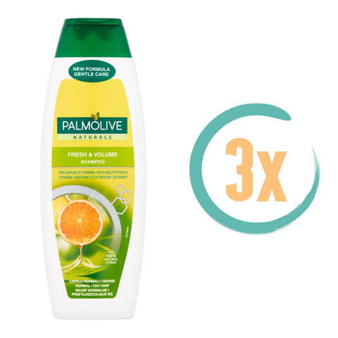 3x Palmolive Fresh & Volume Shampoo 350ml