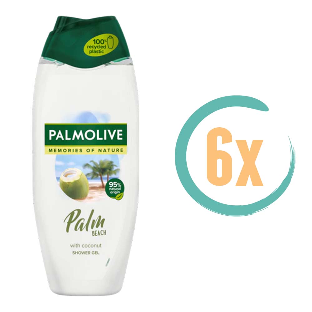 6x Palmolive Palm Beach Douchegel 250ml