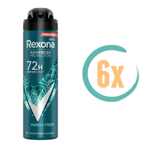 6x Rexona Marine Fresh Deospray 150ml