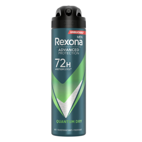 6x Rexona Quantum Dry 72H Deospray 150ml