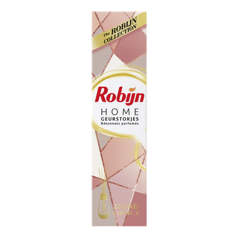 6x Robijn Home Rosé Chique Geurstokjes 45ml