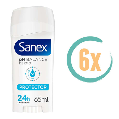 6x Sanex Dermo Protector Deostick 65ml