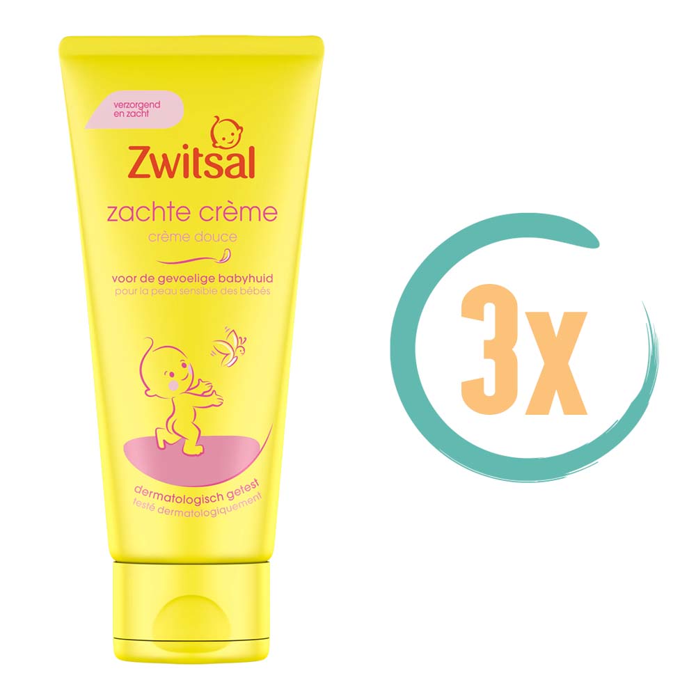 3x Zwitsal Zachte Crème 100ml