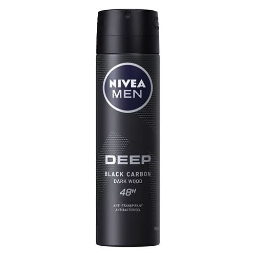 Nivea Deep Black Carbon Darkwood Deospray - Deodorant