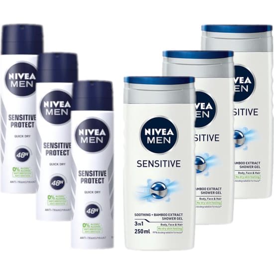 Nivea Men Sensitive Voordeelpakket 6-Delig